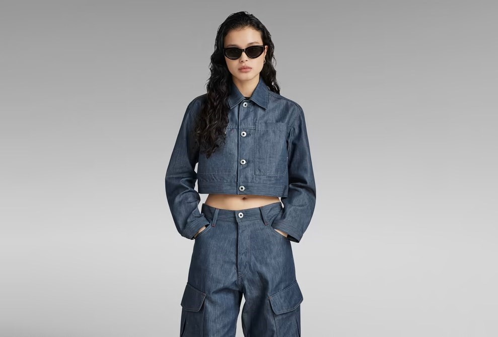Jean Femme G-STAR Skater High Loose - Coupe Large Taille Haute - Poches Profondes, Anneau En D